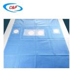 Customized Surgical Sterile Nonwoven Radial Angio Drape With 4 Holes Supplier