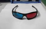 Fashionable Plastic Red Cyan 3D Glasses Reusable For 3D Movie
