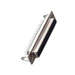 15 PIN Male D Sub Connector PBT Dual Row 180° DIP Type Brass