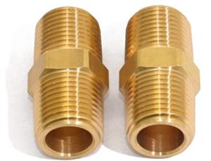 Wholesale 5/8 Inch Brass Adapter Fittings NPT Solid Hex Brass Pipe Nipples from china suppliers