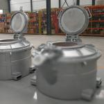 Smooth Surface Finish Transfer Ladle For Aluminium Liquid Molten