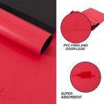 Wera Resistance Red PU Yoga Mat Unique Hygroscopicity Waterproof Function