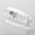 Clear Heat Resistant Double Insulated Glass Coffee Cups 275ml Hand Blown 9 Oz