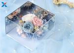 Light Weight Mirror Acrylic Flower Box For Dry Fresh Flowers Non Flammable