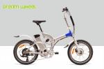 36V 250W Folding Electric Bike Full Suspension EN15194 With Shimano Derailleur