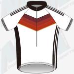 Unisex Cool Cycling Bike Jersey 100% Polyester Material 2cm Silicon Gripper