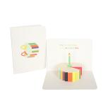 CMYK Happy Birthday 3D Greeting Card , Laser Cut Pop Up Cards OEM FCC Certificat