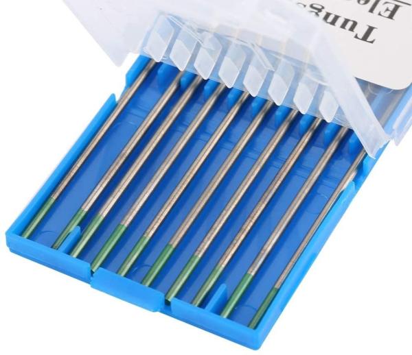 175mm 1.6mm Pure Lanthanated Green Tungsten Tig Welding Electrode 10pcs Package