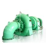 Green Francis Turbine Generator Used In Hydro Power Plant Working Stable