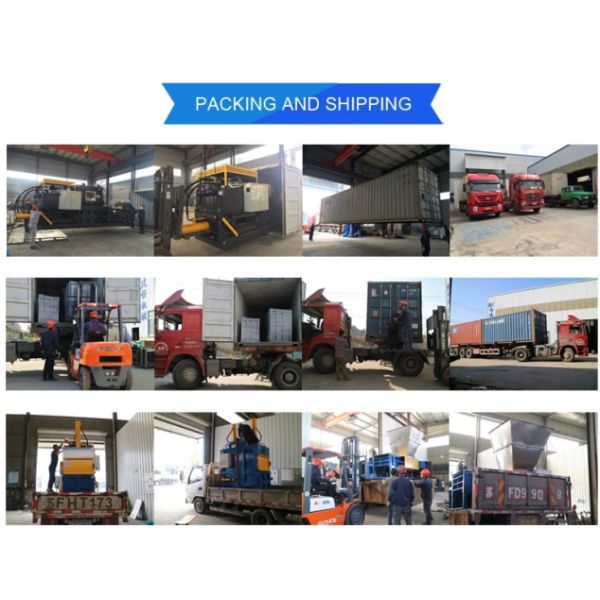 Cardboard Balers Pressing Machine Horizontal Hydraulic canton Box Baling Press