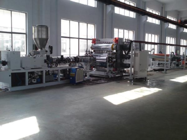 PVC Advertisement Plastic Board Extrusion Line , PVC Construction Board
