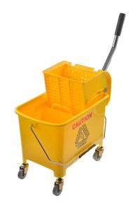 Wholesale Commercial 19L Yellow Mop Bucket With Wringer With Steel Handle from china suppliers
