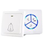 No Battery Wireless Door Bell Waterproof Plug-in Wall Socket Push Switch Button