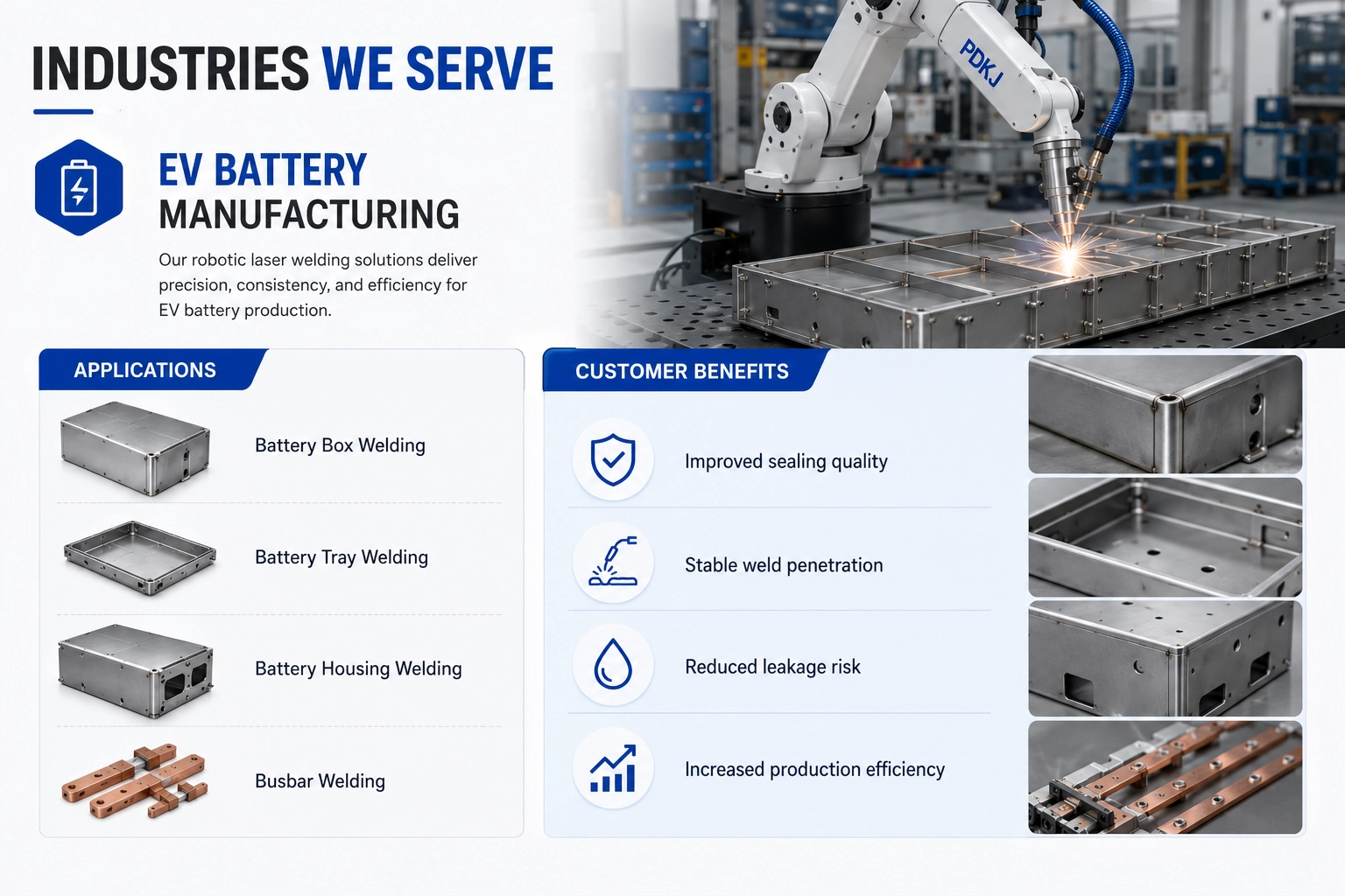 Robotic Laser Welding Workstation With Automatic Fiber Laser Welding Machine