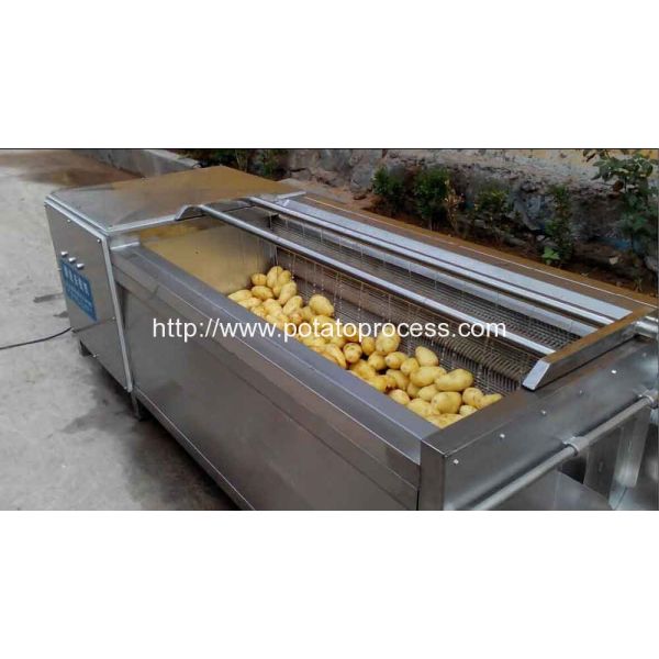 Brush-Roller-Type-Potato-Washing-Peeling-Machine