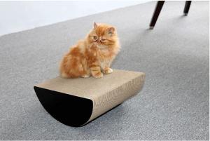 Semi - Circle Shape Cat Toy Scratcher Corrugated Promote Good Scratching Habits