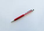 Crystal Twist Metal Pen with Stylus Pen for promotion with laser logo(M3001A)