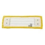 Twist Pile Metal Buckles Clip Flat Mop Refill Pad 18 Inch Yellow