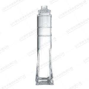 Wholesale Unique Design Glass Bottle Custom Capacity Logo for Champagne Whiskey Brandy Wine Spirits from china suppliers