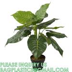 Artificial Monstera Deliciosa Plant 37" Fake Tropical Palm Tree, Perfect Faux