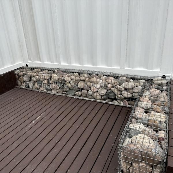 Garden Decoration Galvanized Gabion Stone Baskets 2x1x1m Welded Gabion Box Wire