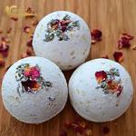 Single Color Dried Flower Bath Bomb Moisturizing Skincare Dryness Reliever