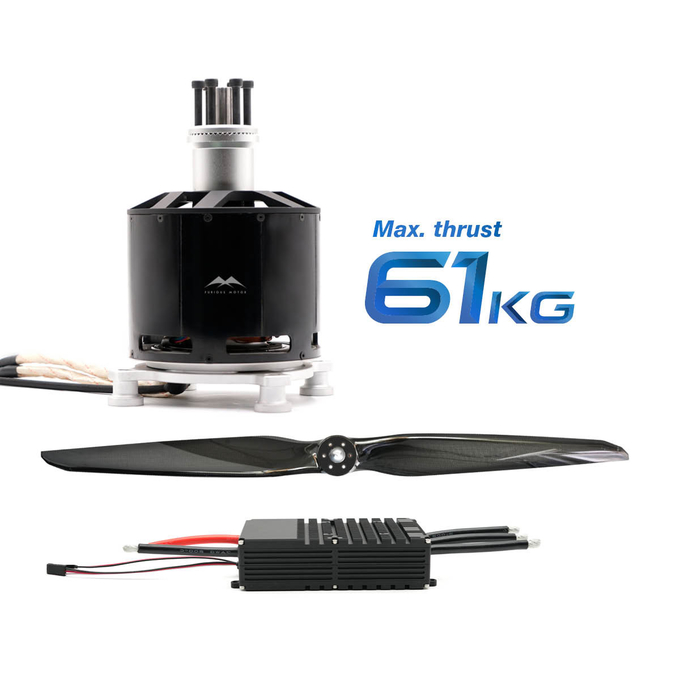 120100 61KG Electric Propulsion Thrust With Motor And 24S 200A ESC And 45 Inch Propeller