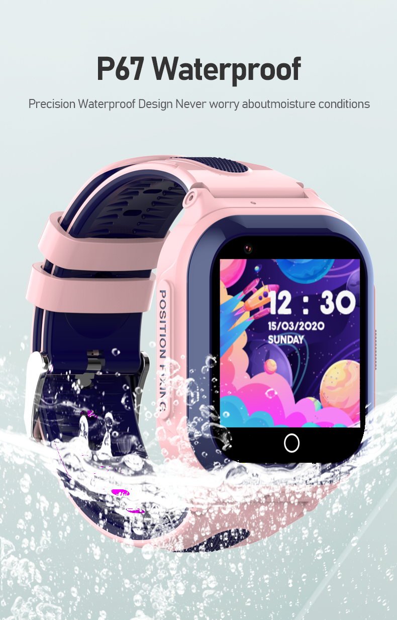 Eraysun Kids Boys Smart Watch 4G With Sim Card 1000mAh GPS WIFI Location Tracker SOS Video Call IP67 Smart Watch for Children