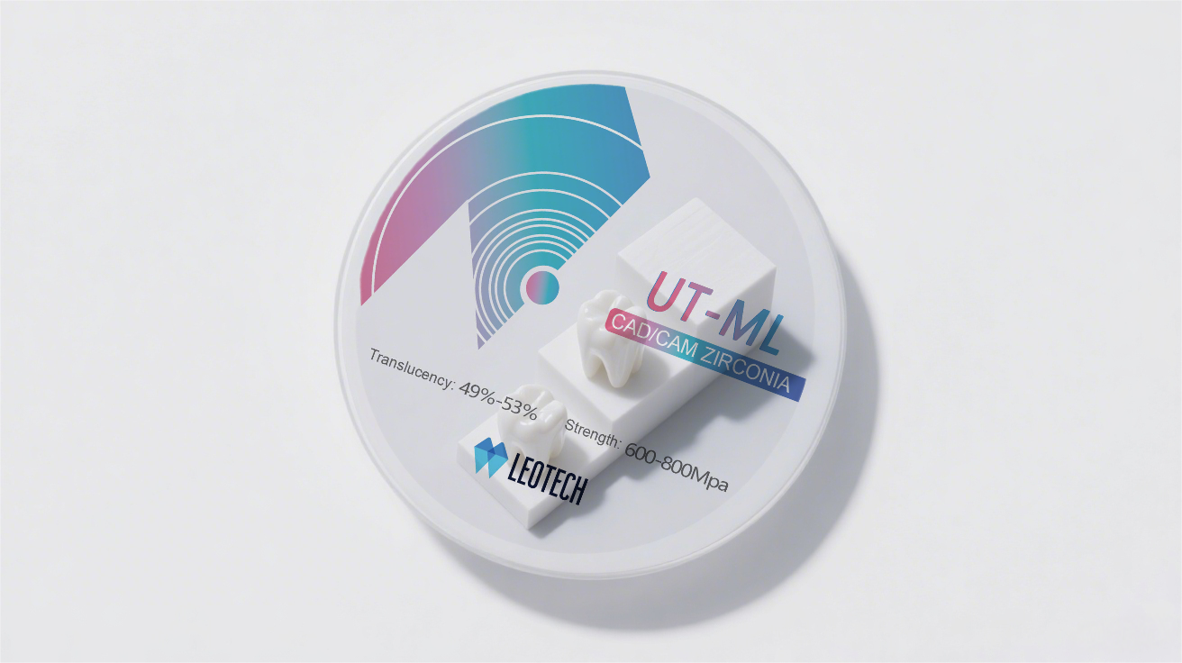 Low-Temp Zirconia UT-ML 1480-1510℃ Range 1150-1250 HV10 3-Unit Bridges <100μg/cm² Solubility