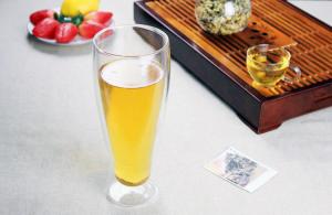 Wholesale 20oz Ultra Clear Double Wall Glass Coffee Mug For Beer / Tea , Handmade Blowing from china suppliers