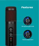 FCC 98db SNR USB Condenser Microphone For Skype