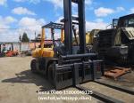 Yellow Tcm FD70Z8 Used Diesel Forklift Truck 7 Ton Rated Loading Capacity
