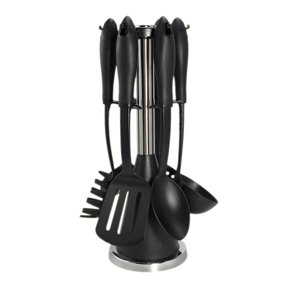 Cookking Nylon Plastic Colorful Kitchen Utensils Set for Home Kitchen Appliances