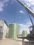 Cylindrical Frp Vertical Mixing Tank Liquid Alkali Resistant Harmless Treatment