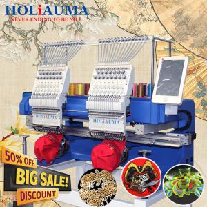 Wholesale Free shipping cheapest embroidery machine prices cap flat 3d embroidery machine 2 heads better than tajima/swf/happy from china suppliers
