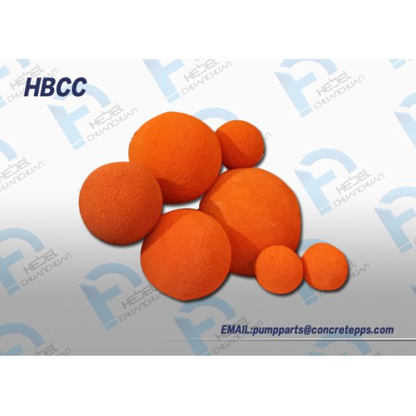 concrete pump pipe cleaning spong balls rubber sponge cleaning ball
