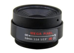 Wholesale 1/2.5&quot; 3.6mm F1.6 3Megapixel CS mount wide angle lens for MT9P006/OV2715/IMX290/IMX229/OV5658 from china suppliers