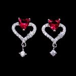 Christmas Gift Multi Color Rhinestone Earrings For Women With Zircon And