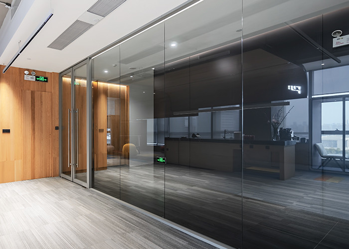 Demountable Glass Partition Wall Easy Installation Every Design Single Double Glass