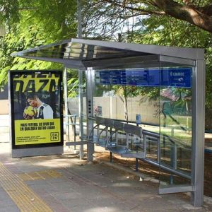 Wholesale Cost-Effective 65 Inch Outdoor Digital Ads Signage 2500nits Brightness A For Bus Shelter from china suppliers