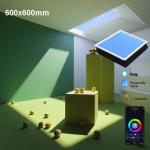 Artificial Daylight Fake Led Skylight 2x2 Circadian Rhythm CCT Turnable 2200K