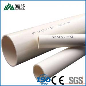 China 6 Inch 24 Inch PVC U Water Pipe Plastic For Drainage Alkali Resistance on sale