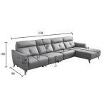 BN Customizable Leather Electric USB Functional Sofa for European-Style