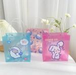 PVC Transparent Matte Tote Shopping Bag Custom Logo With Handle