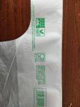 EN13432 Biodegradable Plastic Shopping Bags 22 + 12 X 50 Cm For Vegetable /