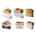 Wholesale Food Grade Paper Burger Packaging Fast Food Sandwich Burger Takeaway
