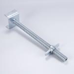 U Head Hollow 34mm 36mm Adjustable Base Jack Galvanised