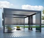 Tempered Glass Roof Winter Garden Sunroom With Sliding Double Door And Aluminum
