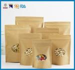 FDA Brown Paper Food Bags , USDA Food Packaging Paper Bags Matte Finshed