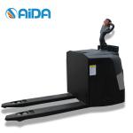CE Certified Stand On Electric Pallet Jack , Lithium Electric Hydraulic Pallet